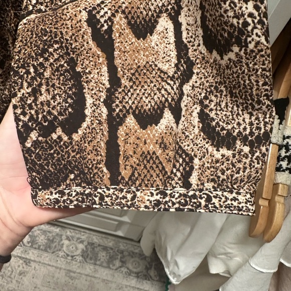 H&M Snake Print Dress with Tie Waist - Picture 4 of 6